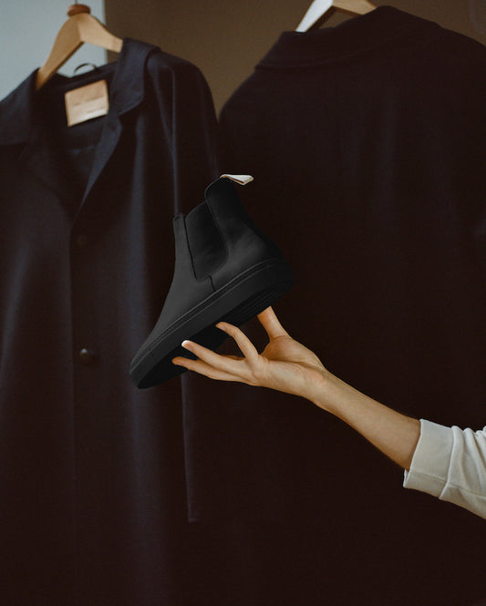 Chelsea Sneakers in Black Nubuck (Exclusive)