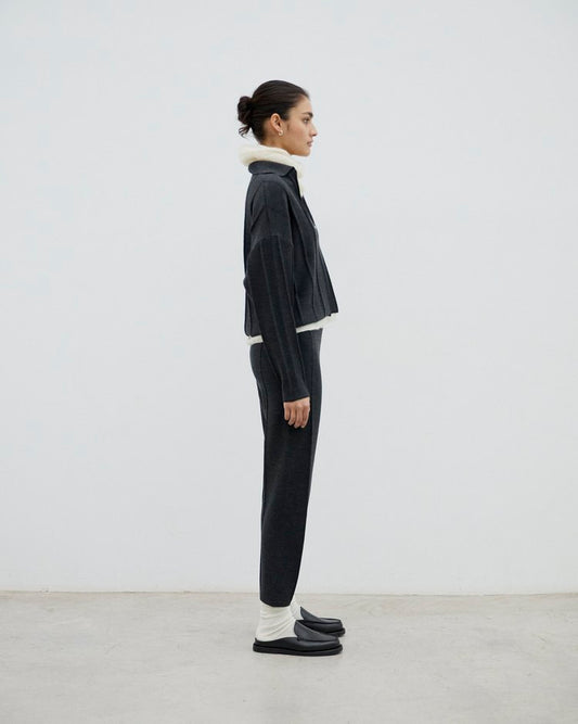 Palla Knitted Trousers in Charcoal