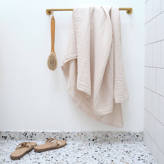 Fine Bath Towel in Stone