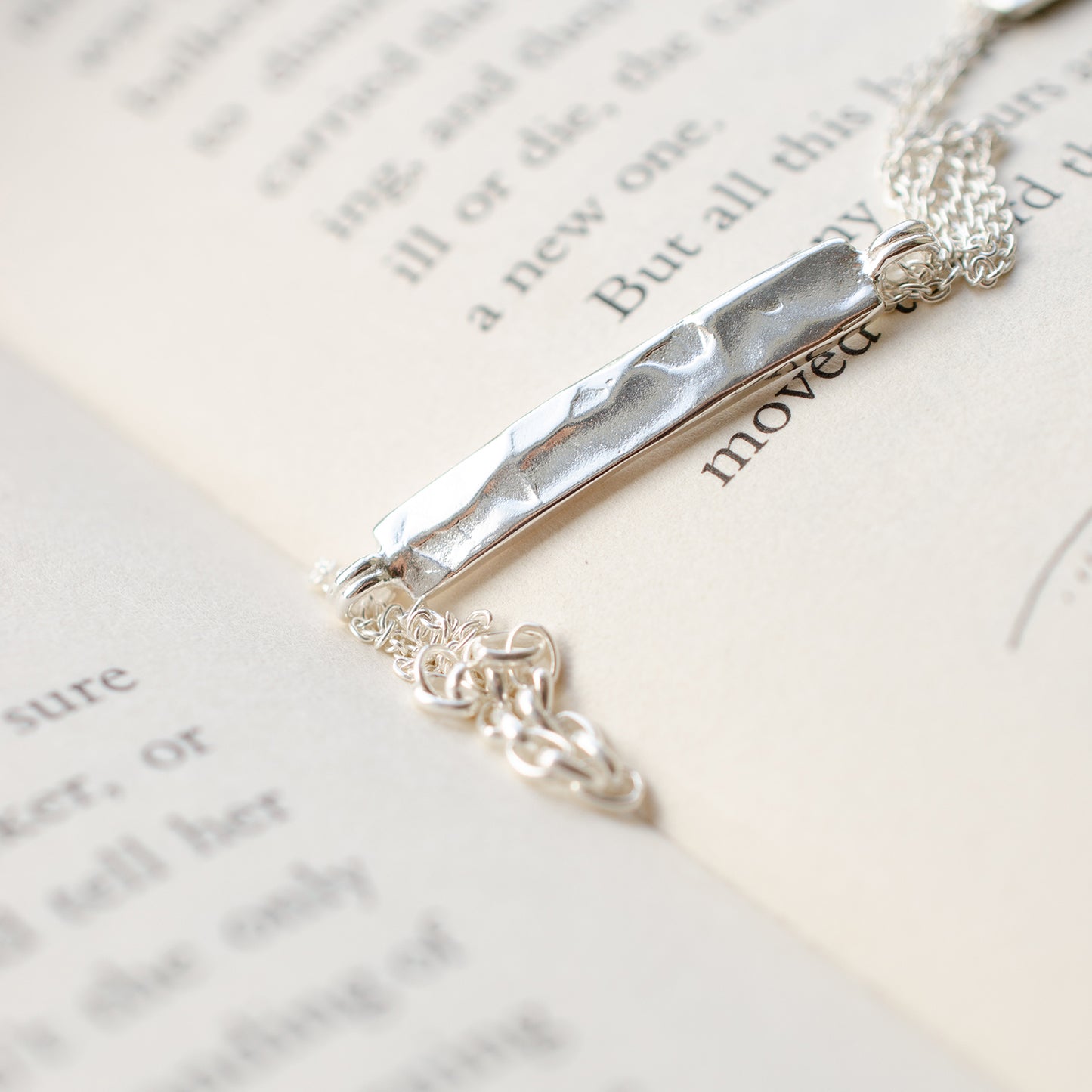 Moon River Bar Bracelet in Silver