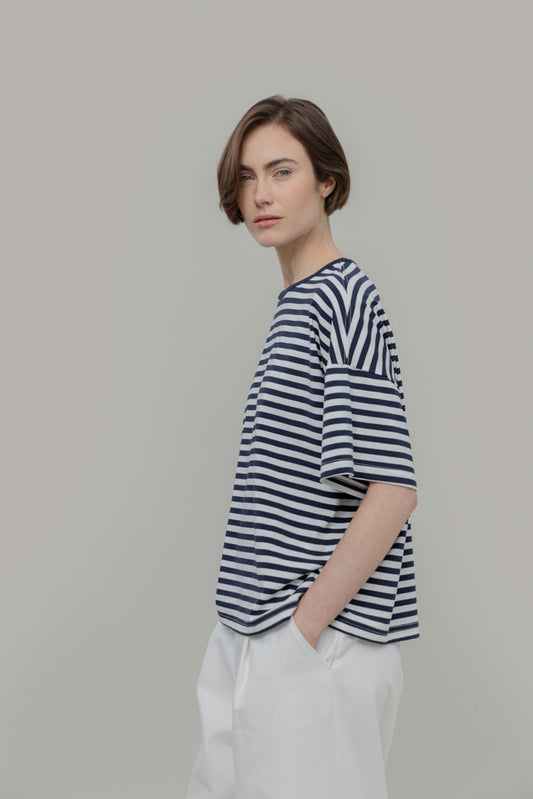 Sienna Ecovero Viscose Blend T-Shirt in Stripe