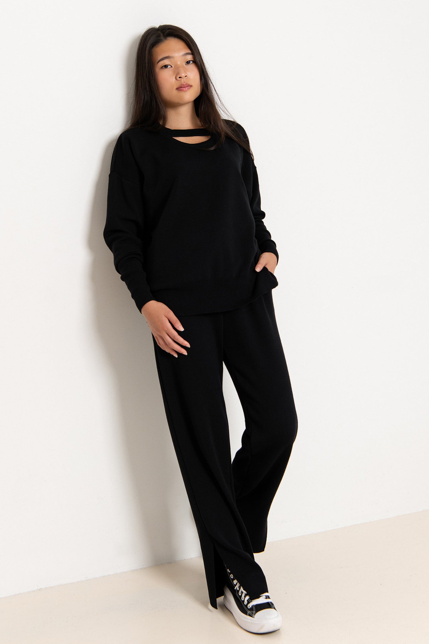 Rotondo Merino Sweater in Black