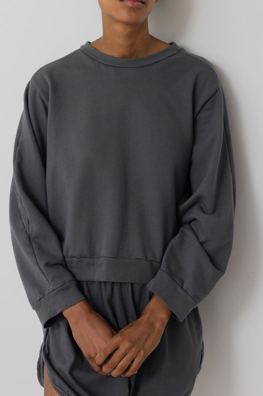 Easy Sweatshirt in Stone Organic Cotton