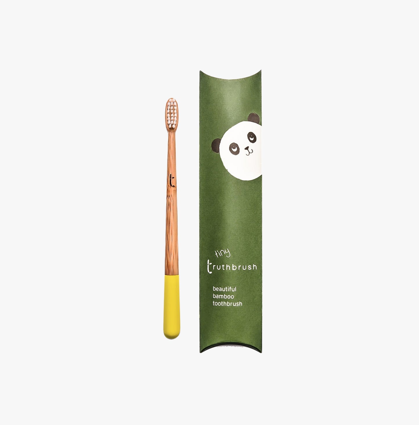 Tiny Kids Bamboo Toothbrush in Sunshine Yellow