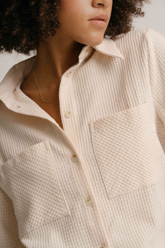 Pierre Organic Cotton Shirt in Ecru
