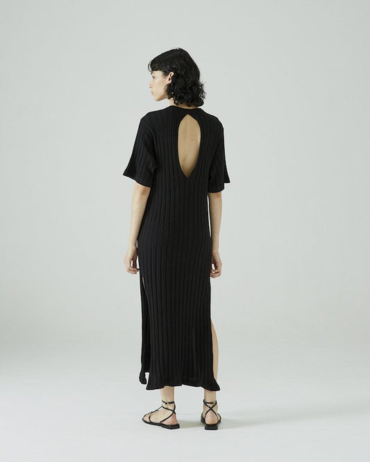 Alena Midi Dress in Black