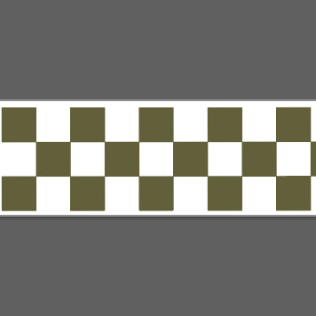 50M Checkerboard Paper Tape In Moss Green