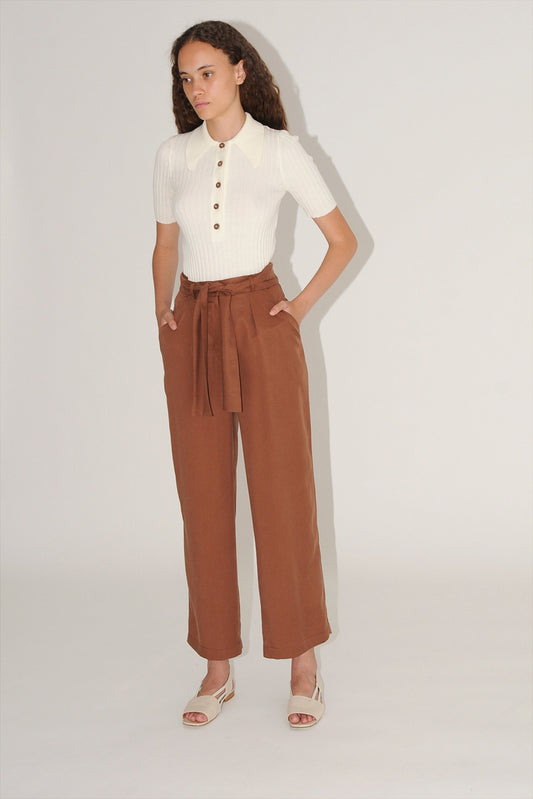 Luisa High Waist Cropped Trousers