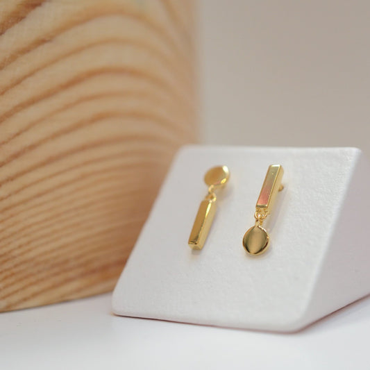 Flip Reverse Gold Earrings