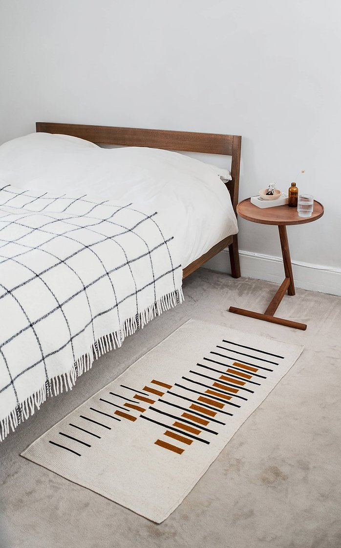 Parallel Accent Rug Off White