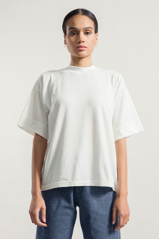 Oversized Organic Cotton T-Shirt in White