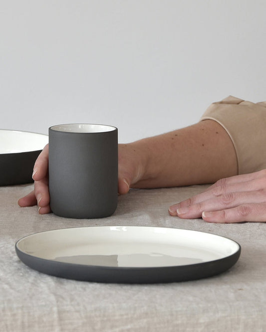 Side Plate in Dark Grey