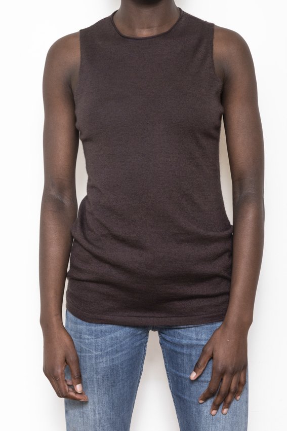 Mykonos Cashmere Top in Chocolate