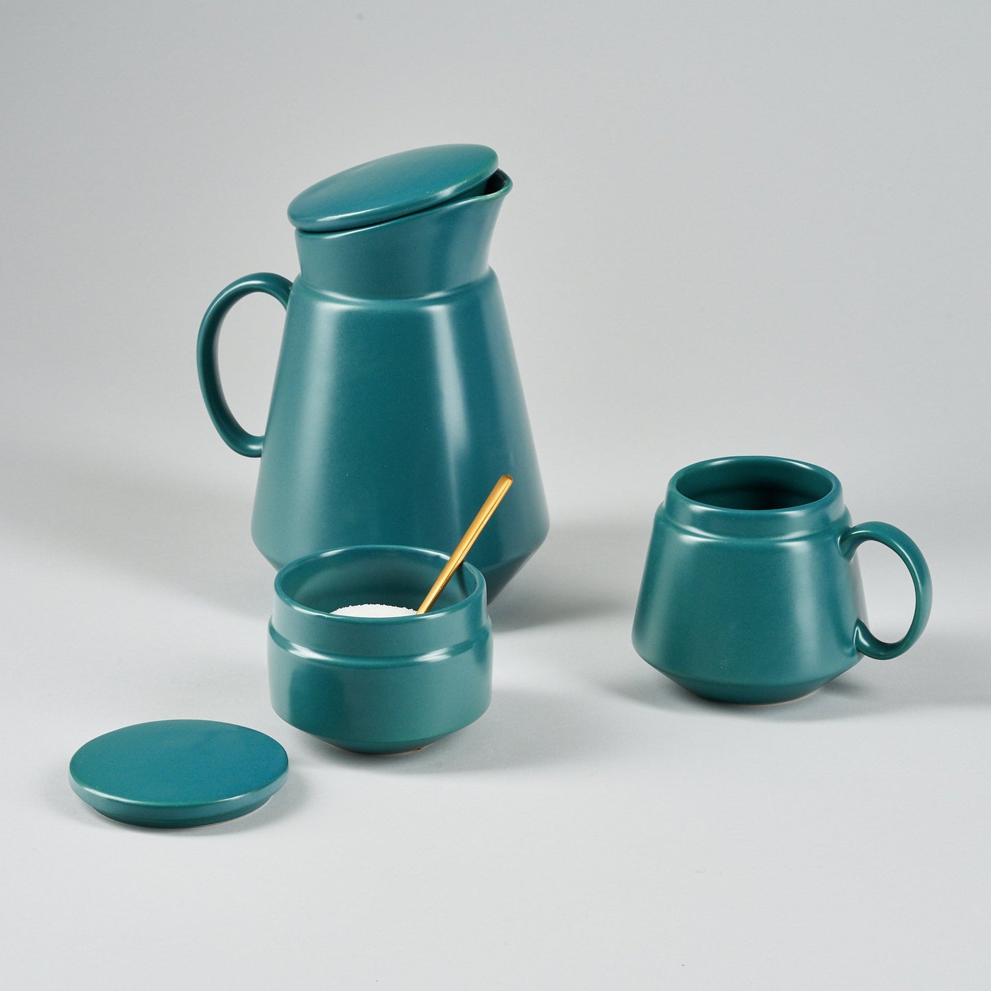Matt Teal Ceramic Mug