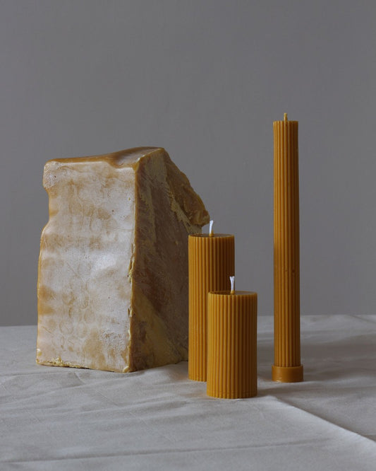 Cylinders Candle Set in Natural
