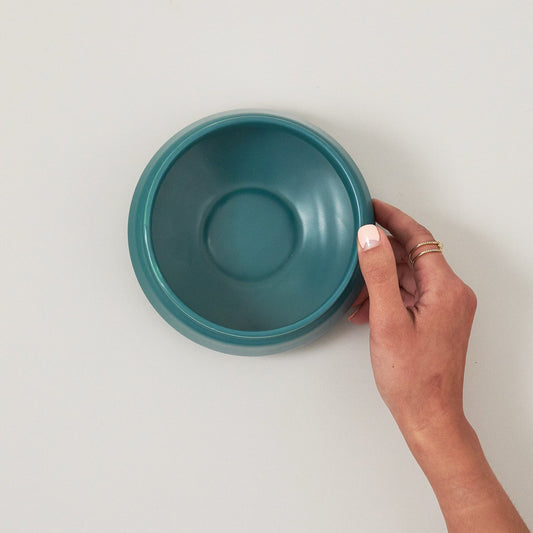 Matt Teal Ceramic Bowl