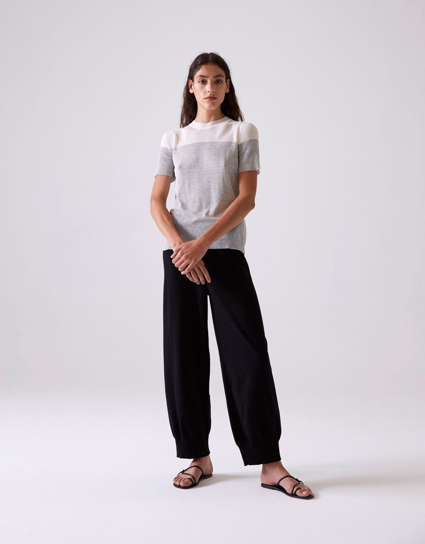 Dansu Knitted Trousers in Black