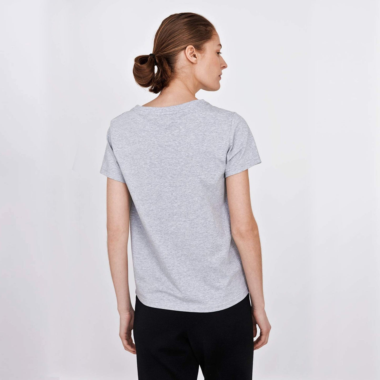 Kim Cotton T-Shirt in Grey