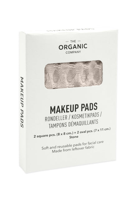 Waffle Makeup Pads in Stone - Set of 4
