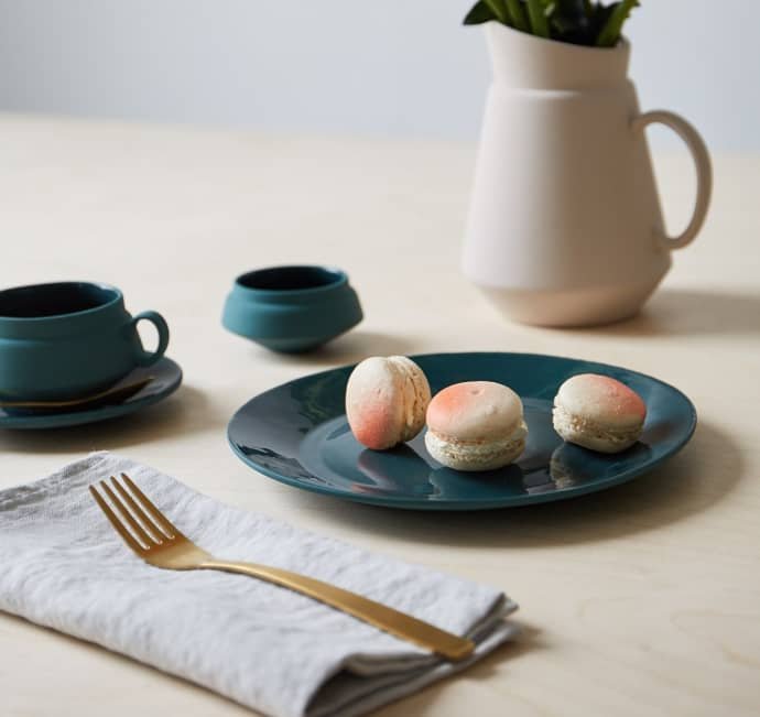 Matt Teal Ceramic Side Plate