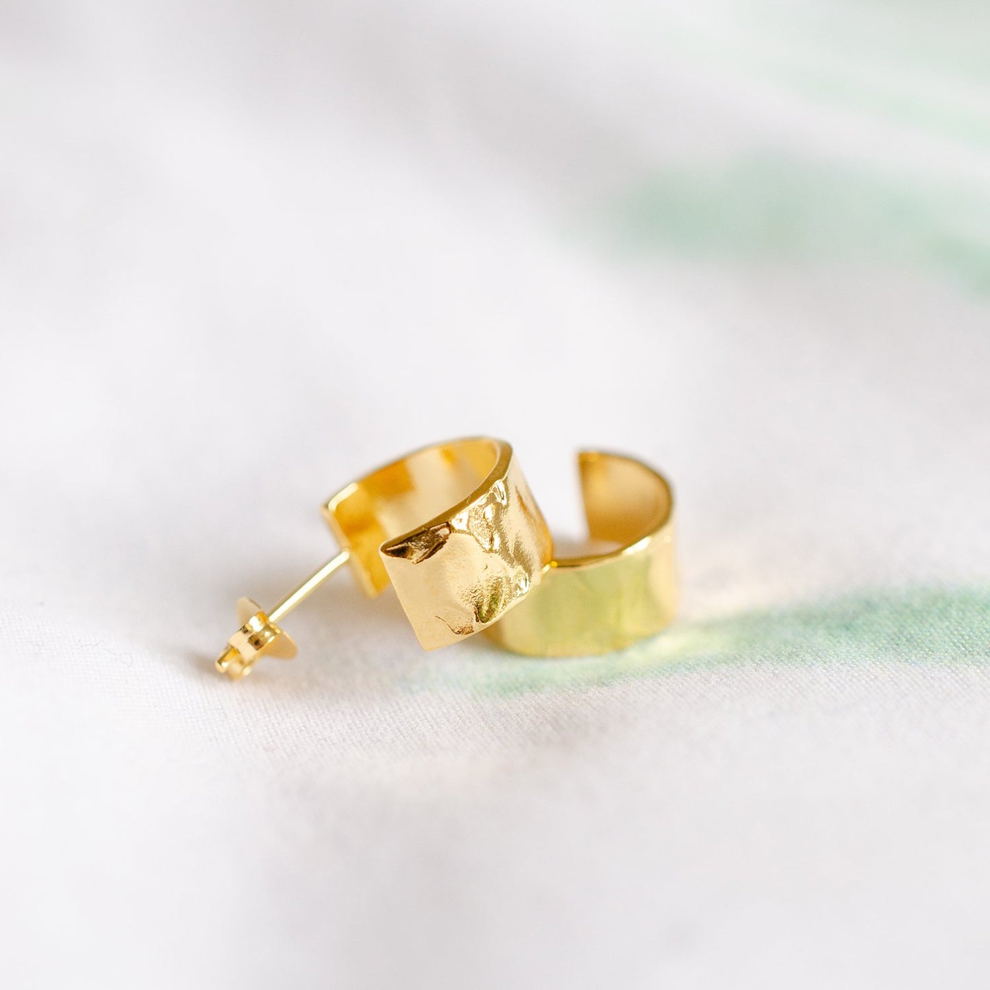 Eternal Flame Gold Hoops