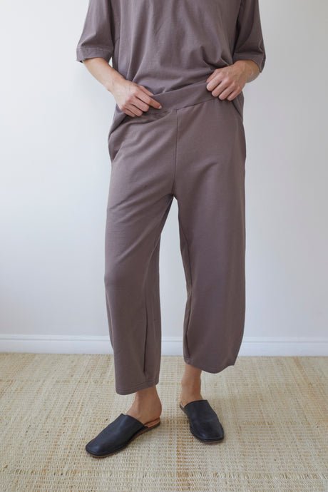 Easy Pants in Mushroom Organic Cotton