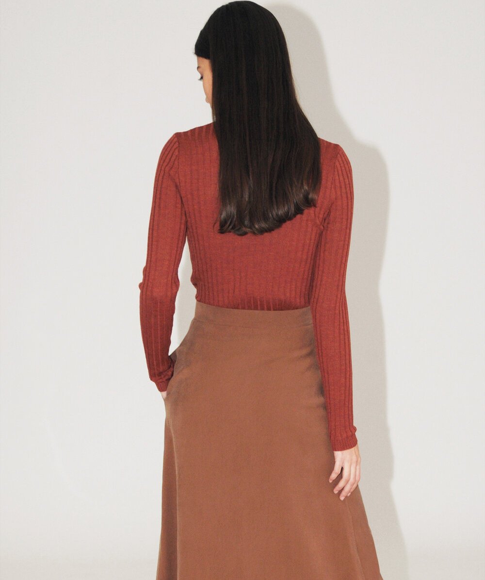 Valley Ribbed Merino Top