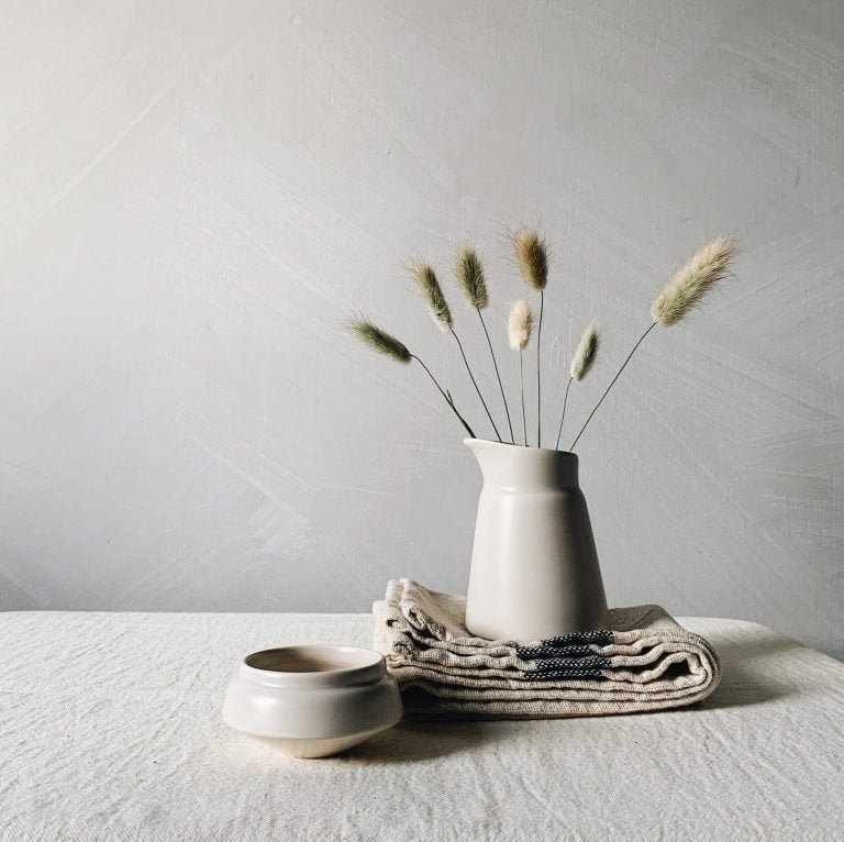Matt Greige Ceramic Milk Jug