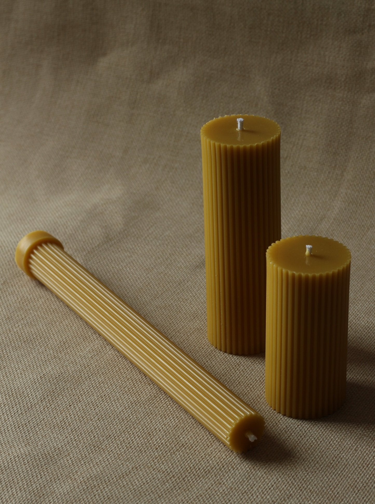 Cylinders Candle Set in Natural