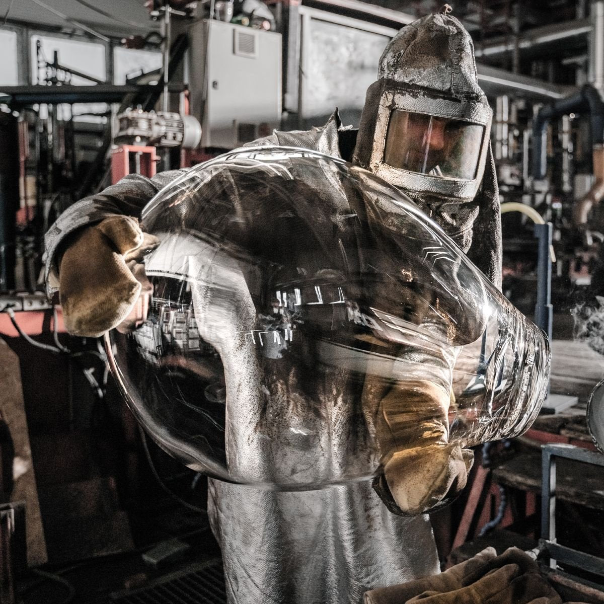 Crystal Tim Pendant in Copper, Medium