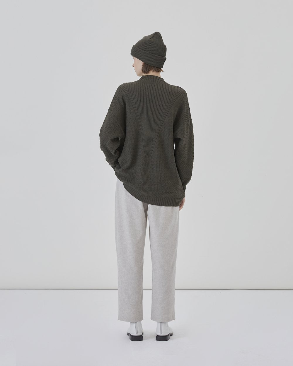 Palmer Trousers in Light Grey Recycled Cotton