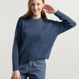 Daria Recycled Cotton Sweater in Blue | The Collaborative Store