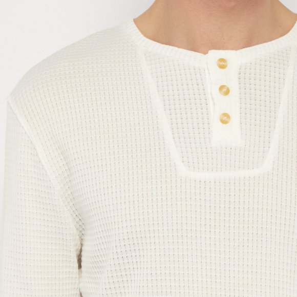 Waffle Effect Mako Cotton Top | The Collaborative Store