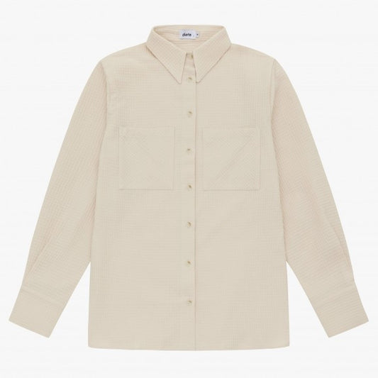 Pierre Organic Cotton Shirt in Ecru
