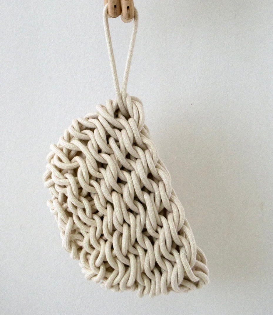 Lina Clutch in Natural Linen