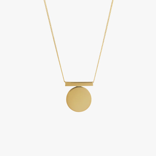 Mini Full Circle Gold Necklace