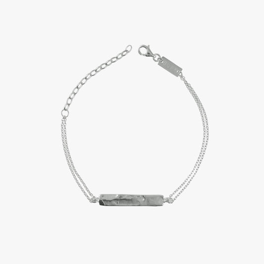 Moon River Bar Bracelet in Silver