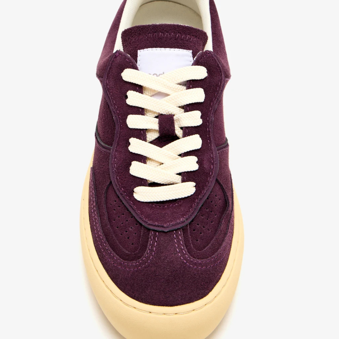 Lagoon Suede Sneakers in Burgundy