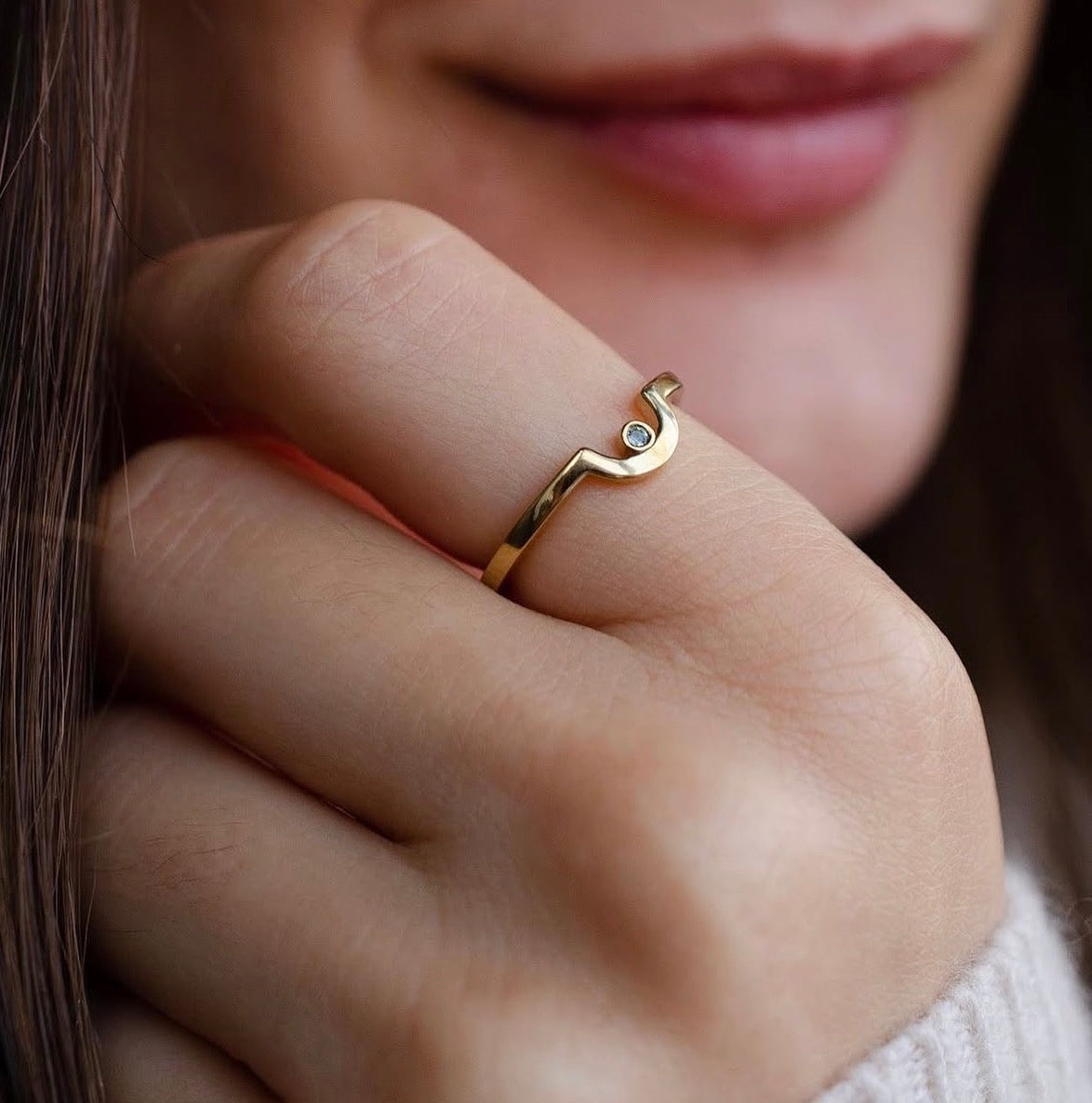 Over The Rainbow Gold Ring
