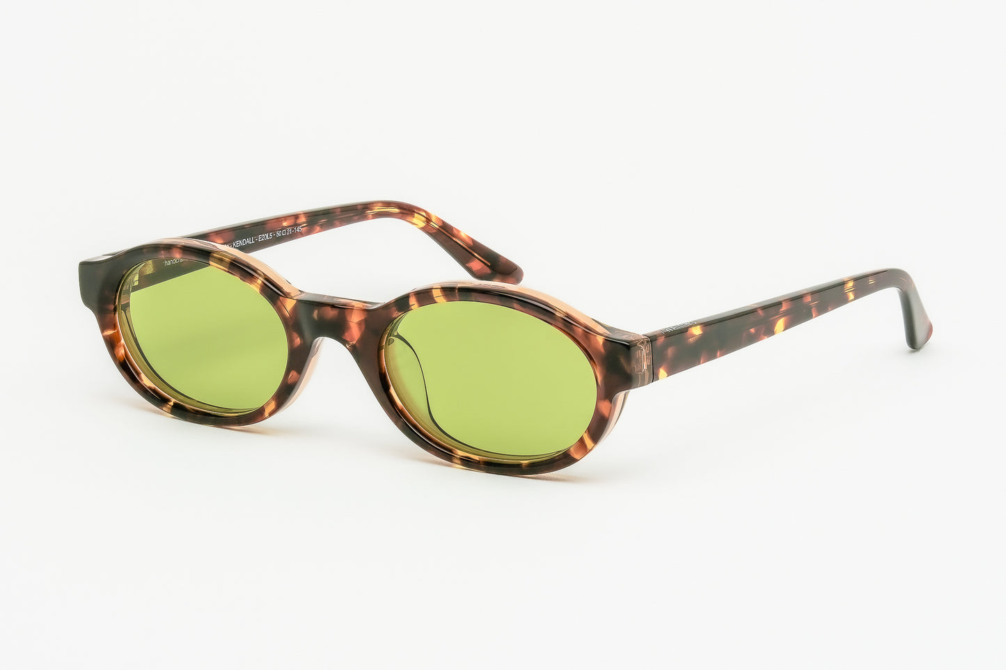 Kendall Tortoise Sunglasses with Green Lenses