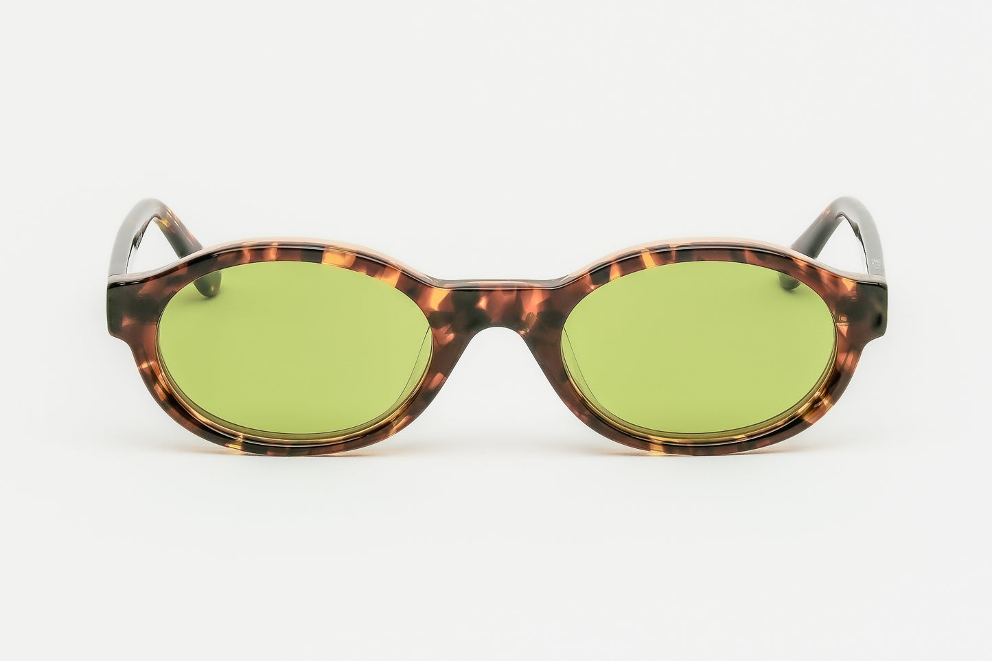 Kendall Tortoise Sunglasses with Green Lenses
