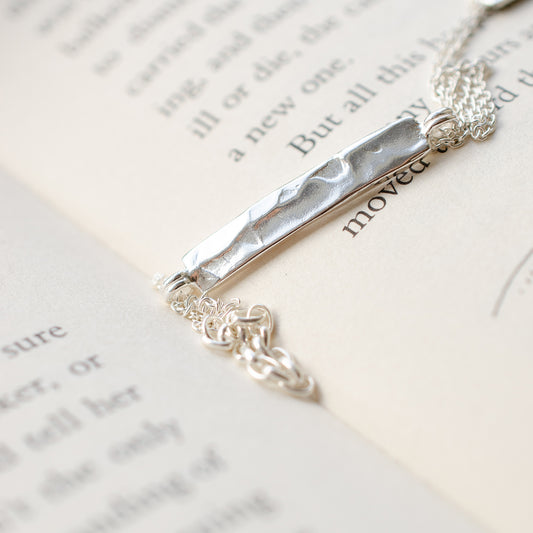 Moon River Bar Bracelet in Silver