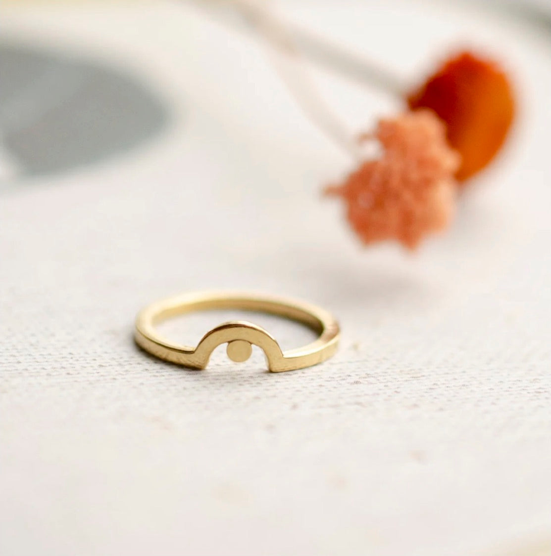 Over The Rainbow Gold Ring