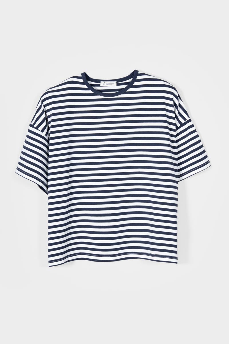 Sienna Ecovero Viscose Blend T-Shirt in Stripe