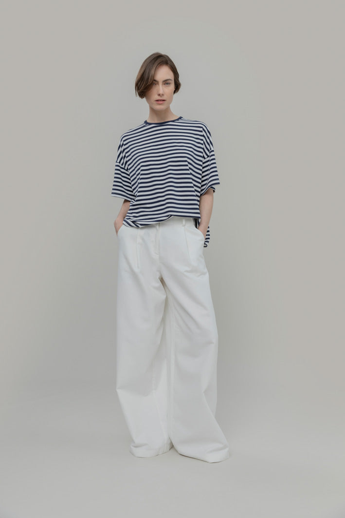 Sienna Ecovero Viscose Blend T-Shirt in Stripe