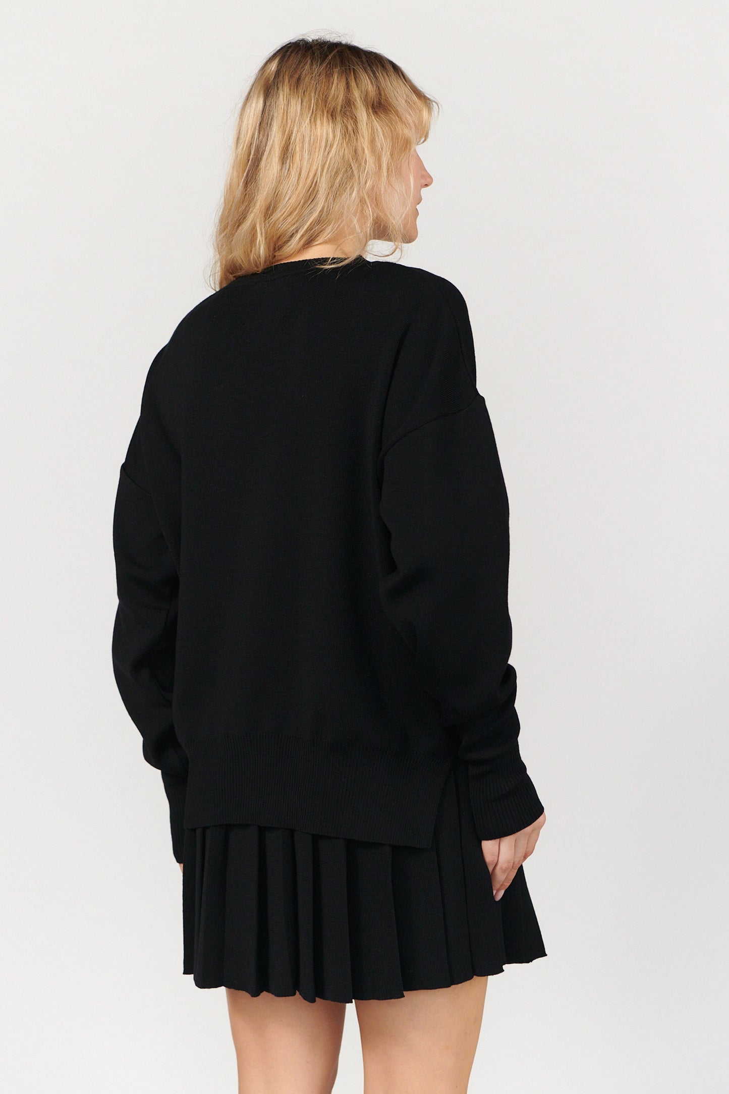 Rotondo Merino Sweater in Black