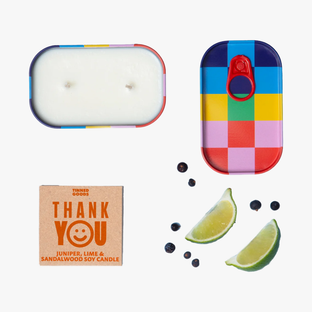 Thank You Tinned Candle