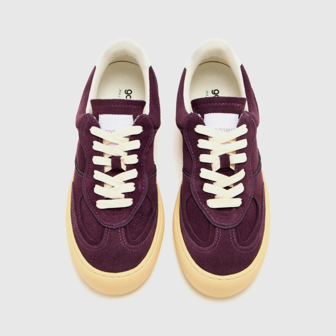 Lagoon Suede Sneakers in Burgundy