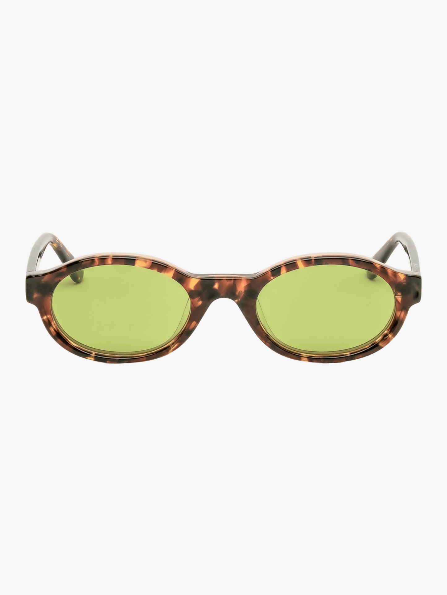 Kendall Tortoise Sunglasses with Green Lenses