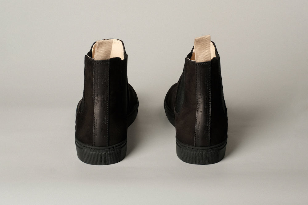 Chelsea Sneakers in Black Nubuck (Exclusive)